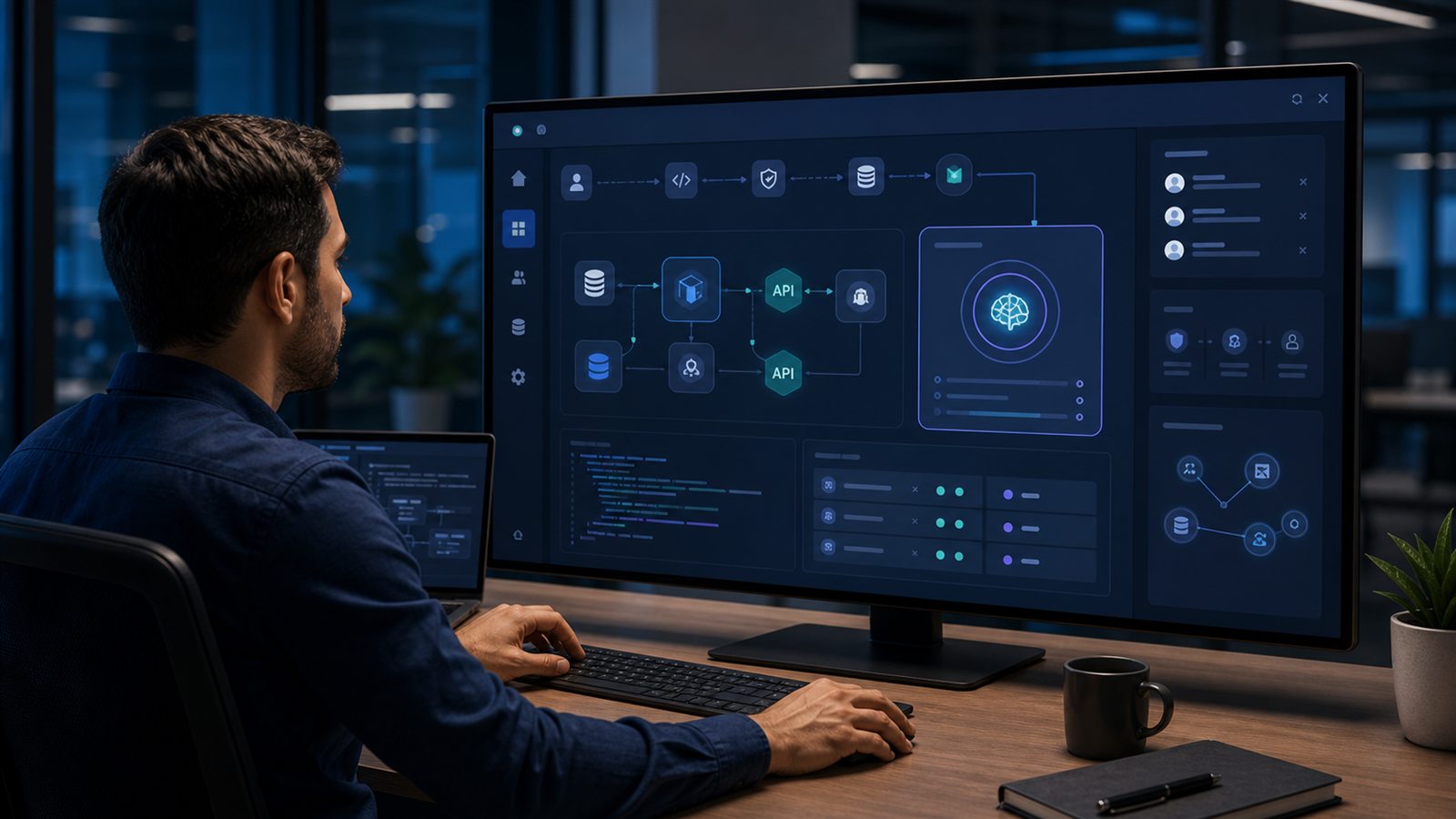 Aplicación web empresarial con módulo de inteligencia artificial integrado a APIs y datos